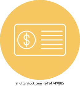 Paycheck Icon Design For Personal And Comercial Use