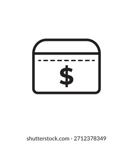 Icono de cheque de pago que simboliza los salarios ganados, la compensación de los empleados y el pago de salarios, que representa la administración de nóminas, la gestión financiera, los ingresos del empleo y el procesamiento de pagos de recursos humanos.