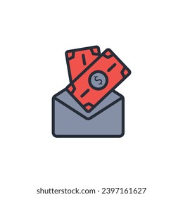 icono de cheque de pago. vector.Curso editable.Signo de estilo lineal para uso de diseño web,logotipo.Ilustración de símbolo.
