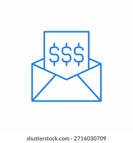 paycheck wage icon sign vector