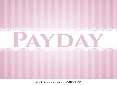 Payday card with nice design