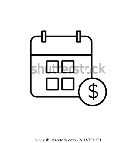 Payday icon black and white vector sign