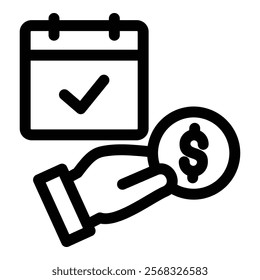 Payday Icon Element For Design