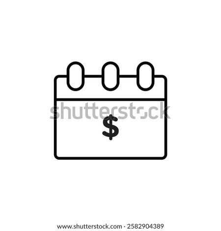 Payday icon Flat fill set collection