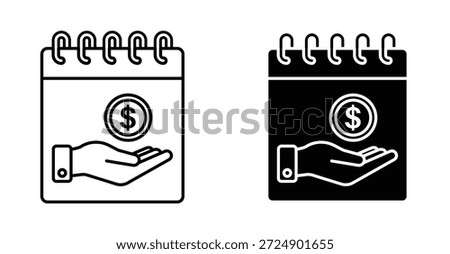 Payday icon graphic design. Vector icon illustrations