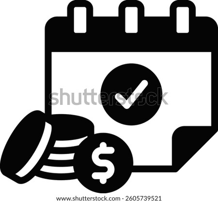 Payday Icon Mixed Vector Illustration
