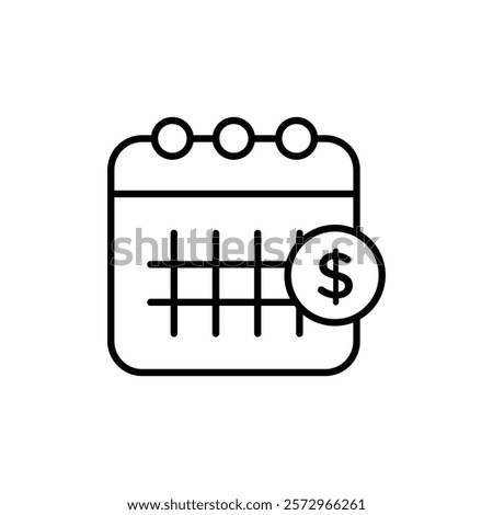 Payday icon simple vector symbol