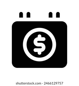 payday icon. vector glyph icon for your website, mobile, presentation, and logo design.