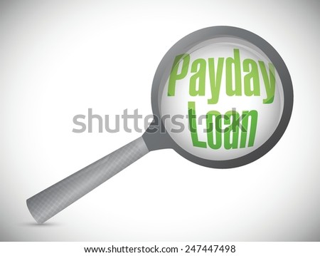 payday loan review illustration design over a white background