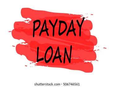 payday loan vector card