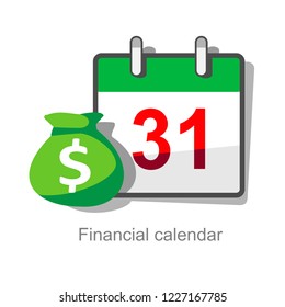 Payday loans, easy payment, fast easy credit, timely payment methods cash, financial calendar, annual payment day, monthly budget planning, fixed period concept, loan duration, deadline icon vector