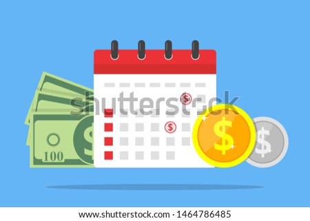 Payday loans monthly salary Illustration Vector