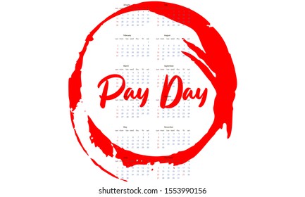 Payday Logo Emblem Stamp. Vector EPS 10.