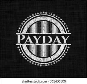 Payday on blackboard