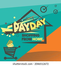 Payday Promotion Banner Template. Fit To Social Media Post