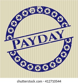 Payday rubber grunge stamp