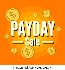 Payday Sale Shopping Company Web Banner Design Vector