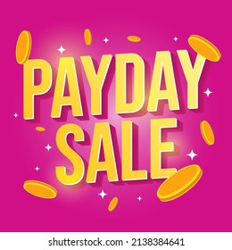 Payday Sale Shopping Deals Web Banner Template Design Vector