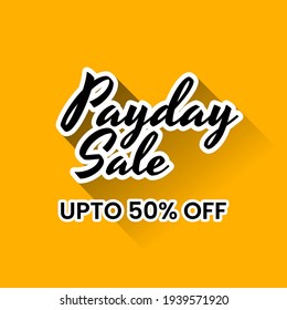 Payday Sale Shopping Web Banner Template Design Vector