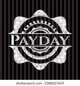 Payday silver badge or emblem. Vector Illustration. Mosaic. 