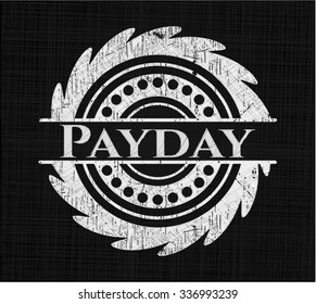 Día de pago escrito en una pizarra