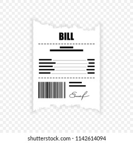 Paying bill. Flat icon