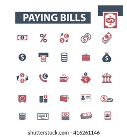 iconos de pago de facturas
