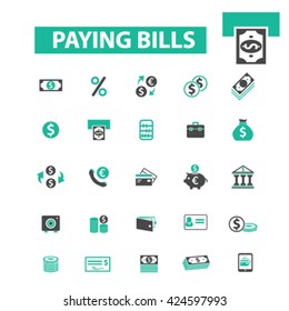 iconos de pago de facturas
