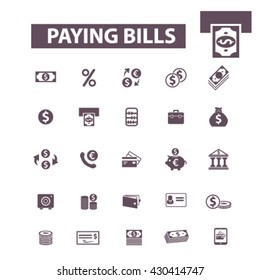 iconos de pago de facturas
