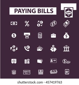 iconos de pago de facturas