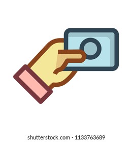 paying card hand 