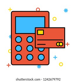 paying   card   shopping  