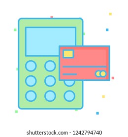 paying   card   shopping  