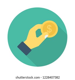 paying  dollar  coin 