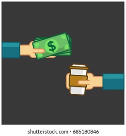 Paying Dollars for Coffee