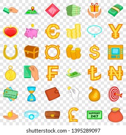 Paying icons set. Cartoon style of 36 paying vector icons for web for any design