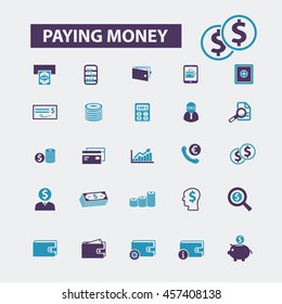paying money icons