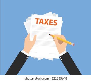 paying taxes and manage all taxes document