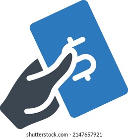ilustración de Vector de pago en un fondo transparente. Símbolos de calidad premium. Icono vector glifos para concepto y diseño gráfico.