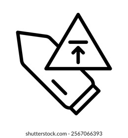 Payload Capacity Icon Lineal Style Vector Illustration
