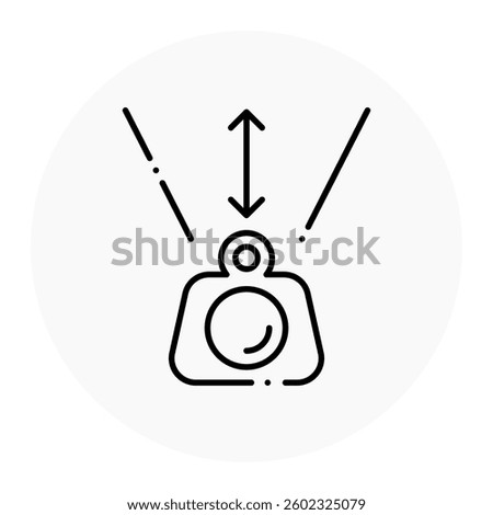 Payload Handling Capacity Icon. Load Management, Weight Capacity Concept. Illustration for Cargo Operation Concept.