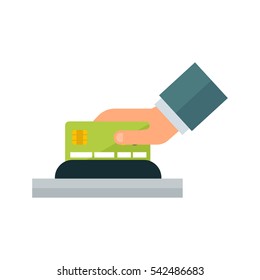 Payment acceptance vector illustration.