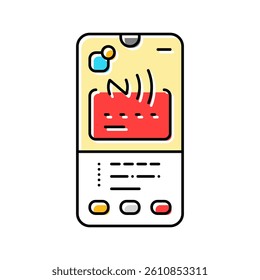 payment app nfc technology color icon vector. payment app nfc technology sign. isolated symbol illustration