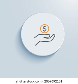 Payment Assistance Icon Vector Design