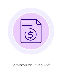 Payment Balance circle icon , vector, pixel perfect, illustrator file