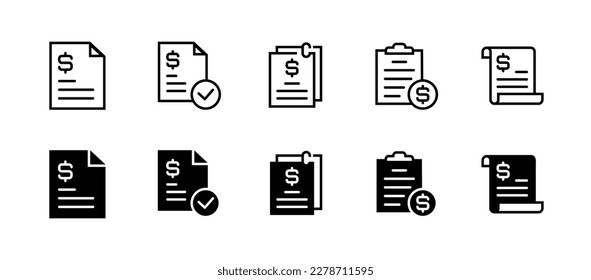 Payment bill document icon design for invoice contract,  tax, and credit file paper vector illustration 