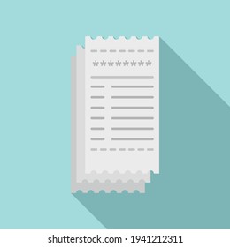 Icono de factura de pago. Icono de vector de lista de pagos para diseño web