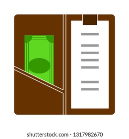 Payment and bill invoice. Order receipt or invoice Payment concept.