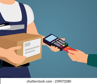 Payment by credit card for express delivery