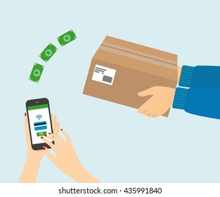 Payment by credit card for express delivery